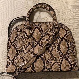 BRAND NEW/NEVER USED Snake/Python Print Dome Satchel/Handbag